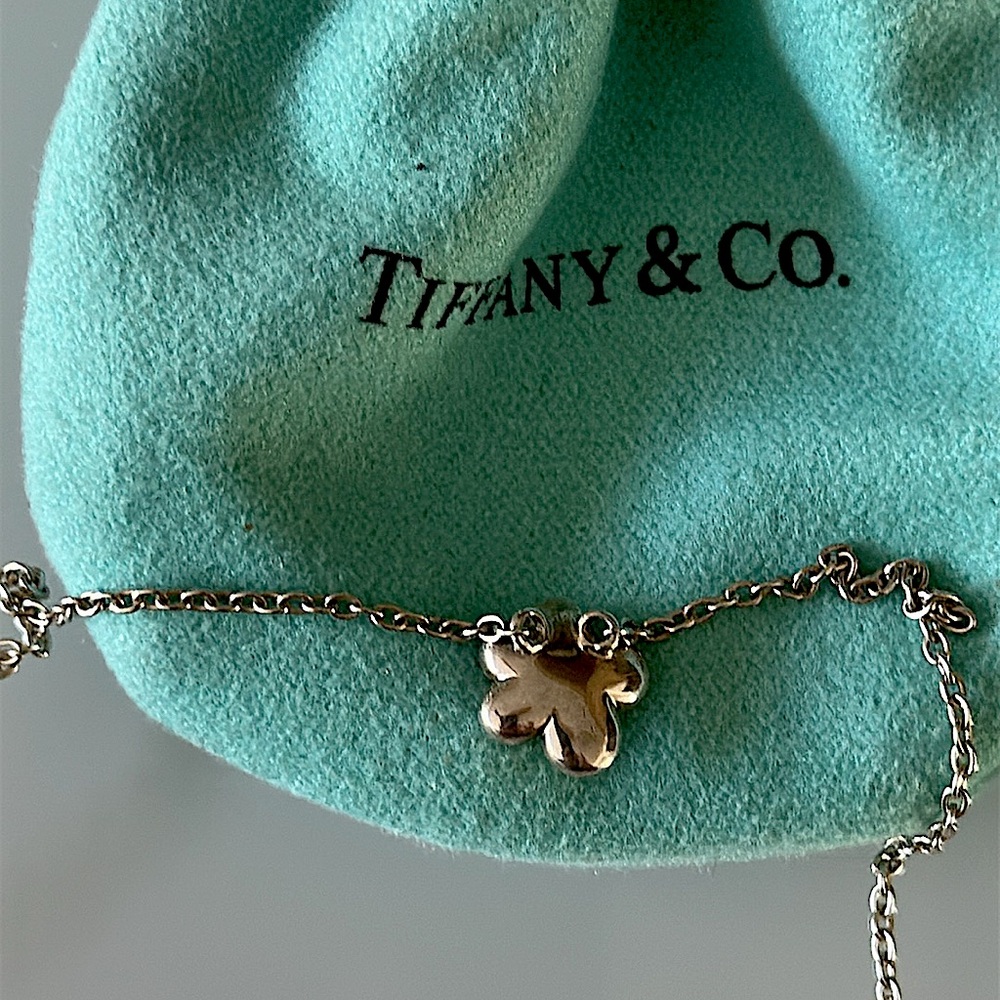Vintage Tiffany & Co White & Yellow Daisy Sterling Silver Necklace - Picture 8 of 8